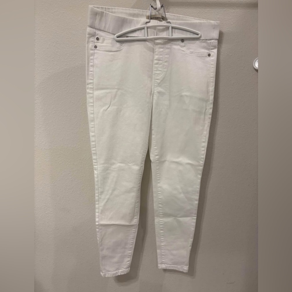 Liverpool White Skinny Jeans Modern Fit, Size 8